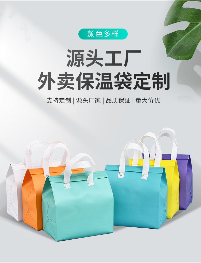 汕尾市无纺布保温袋外卖袋
